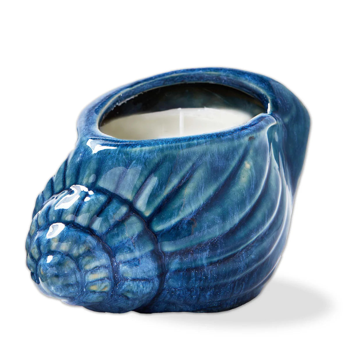 Shell Citronella Candle | Blue