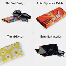 Load image into Gallery viewer, Enameled Orchids Sunglass Case
