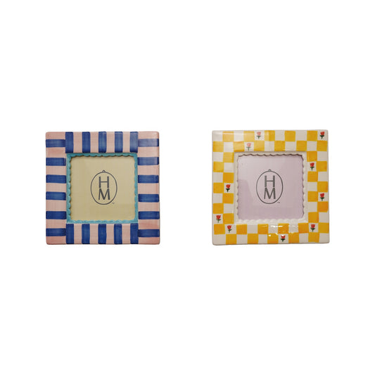 5 3/4" Stoneware Photo Frame