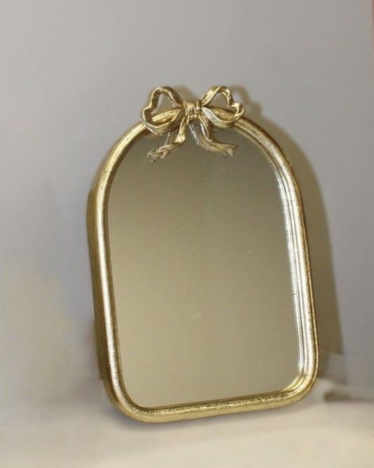 Gold Bow Table Mirror