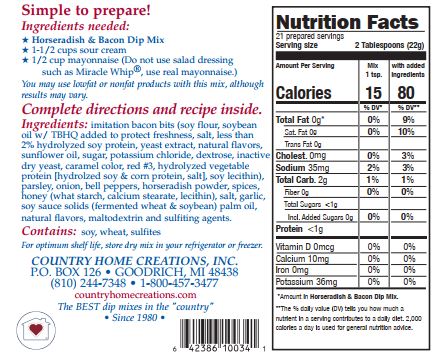 Horseradish & Bacon Dip Mix