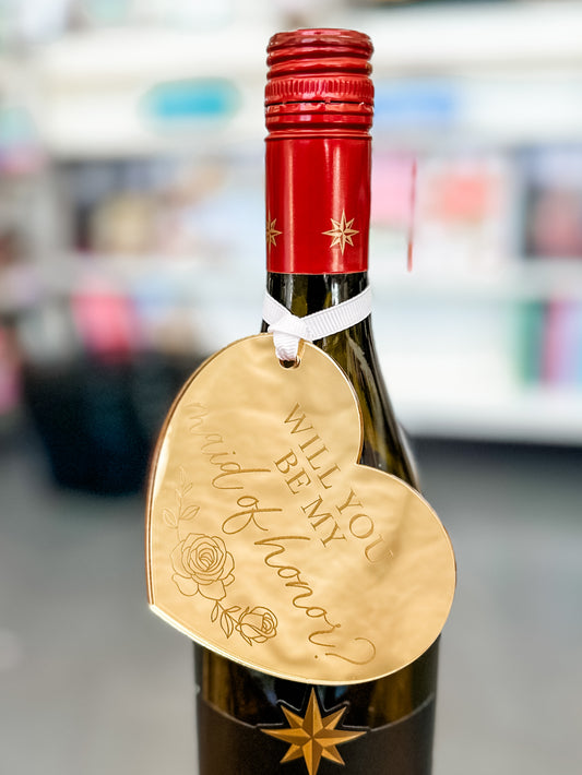 Made of Honor Wine Bottle Tag