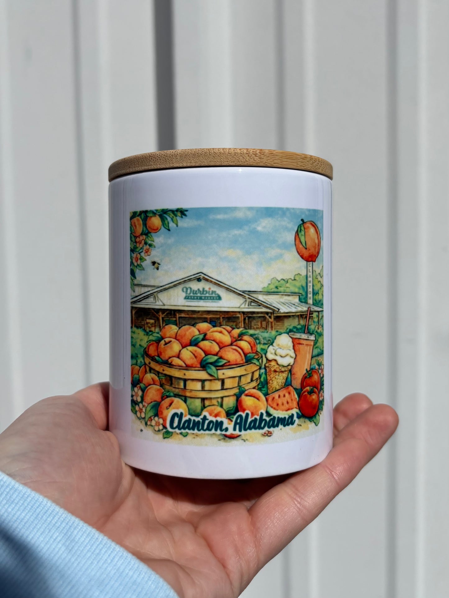 Ceramic Candle - Fresh Peach | Woodwick
