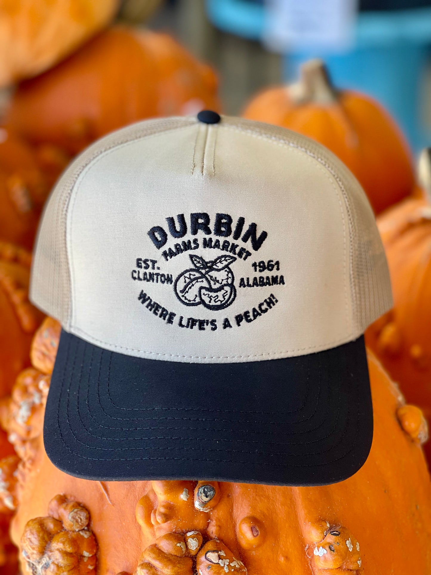 Durbin Farms Market Hat | Black & Tan