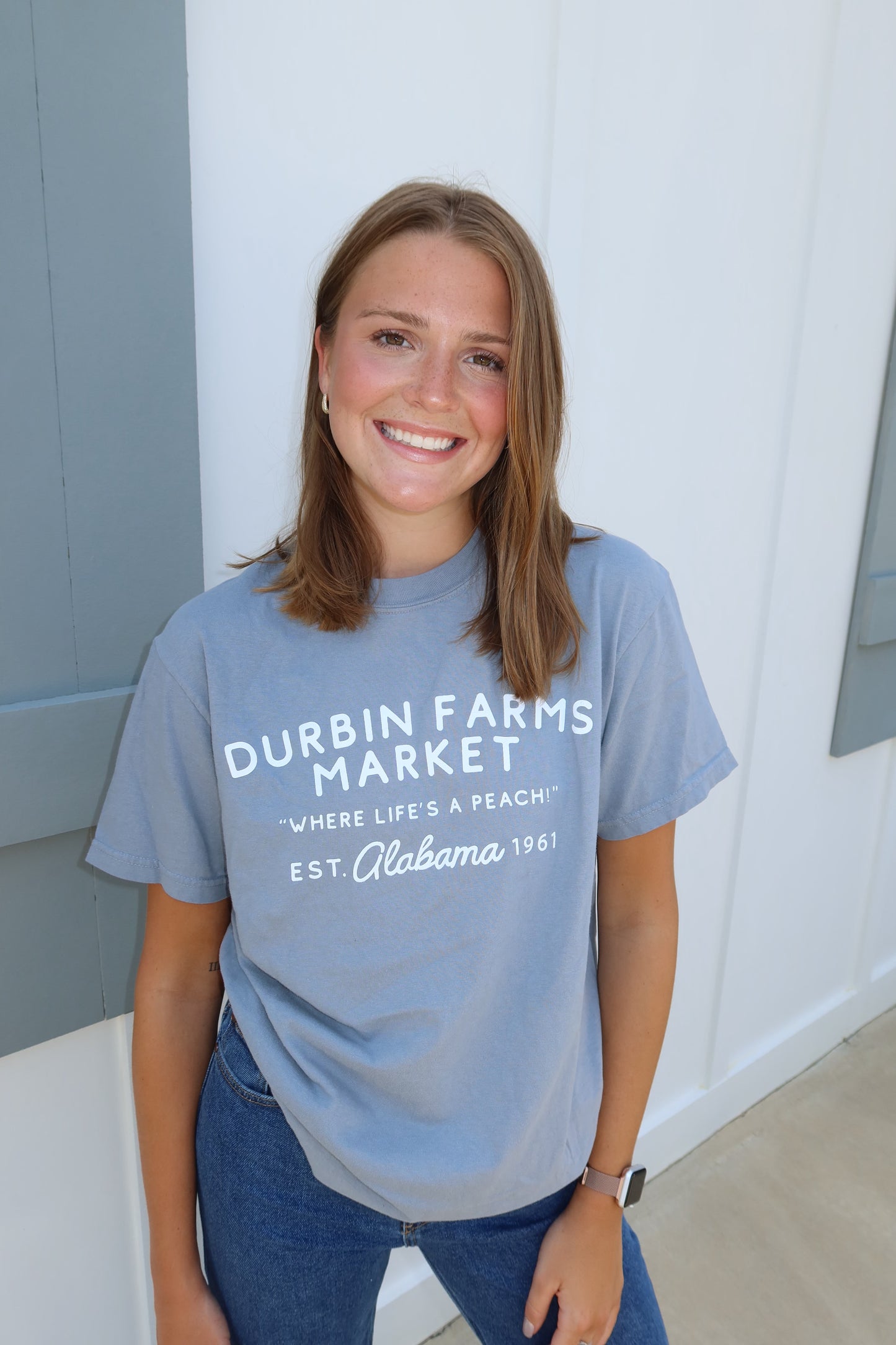 Durbin Farms Market Tee | Granite