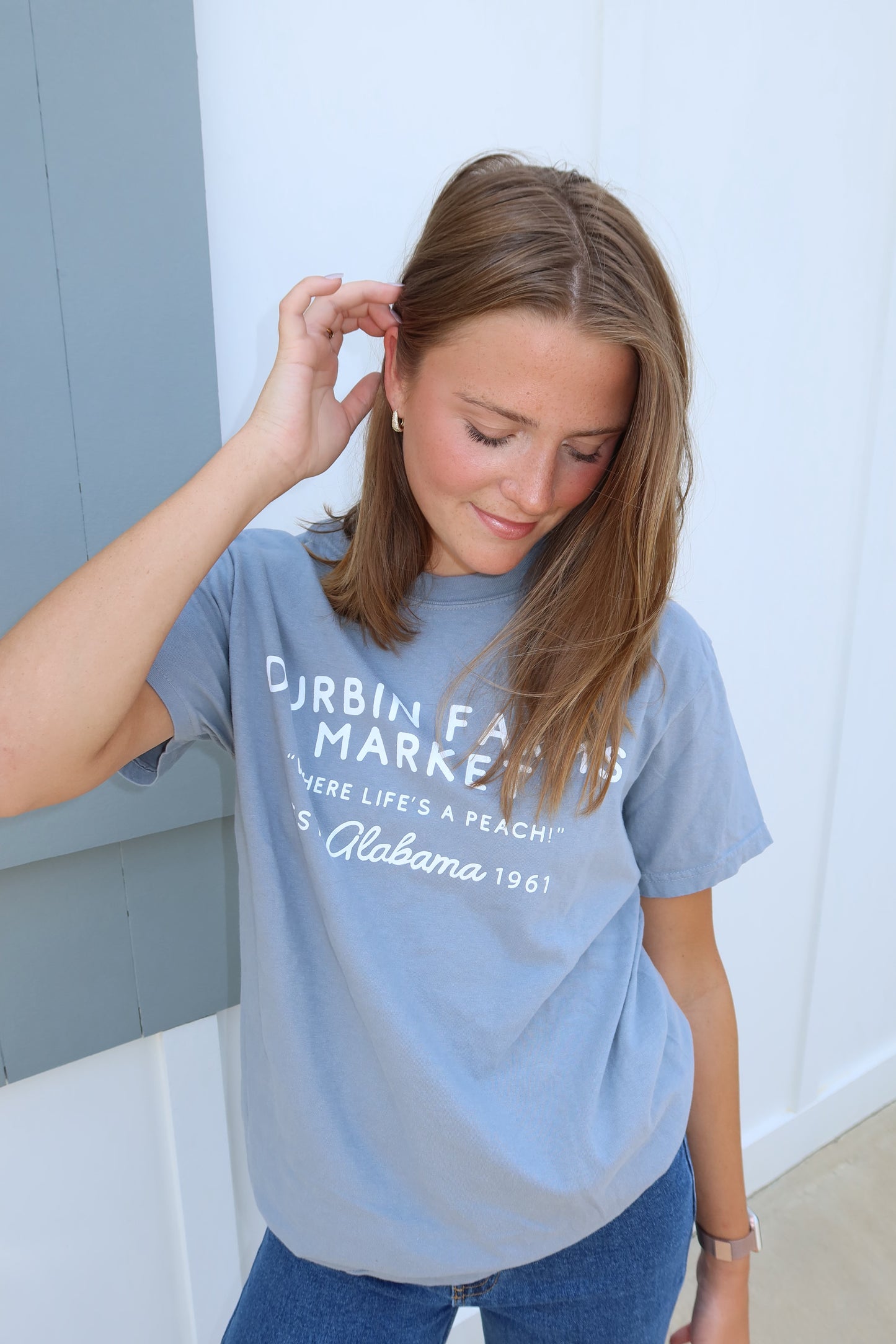 Durbin Farms Market Tee | Granite