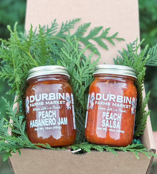 Peach Habanero Jam + Peach Salsa Gift Box Set