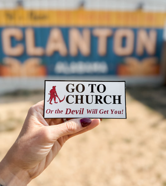 Go To Church Magnet