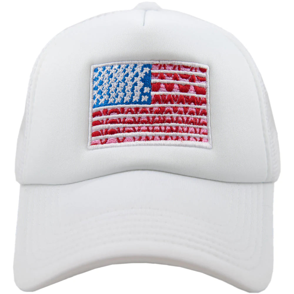 American Flag Trucker Hat