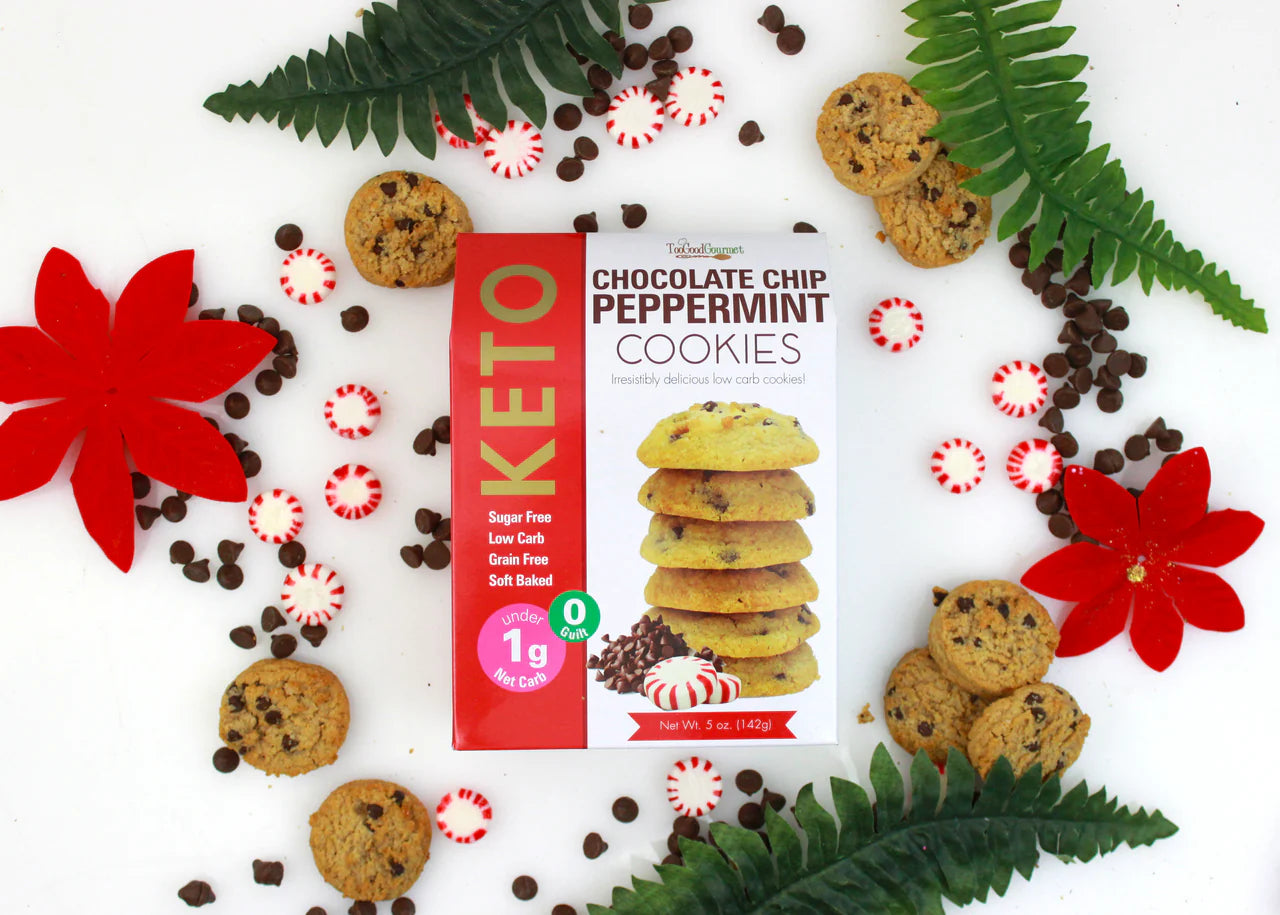 Chocolate Peppermint Keto Cookies