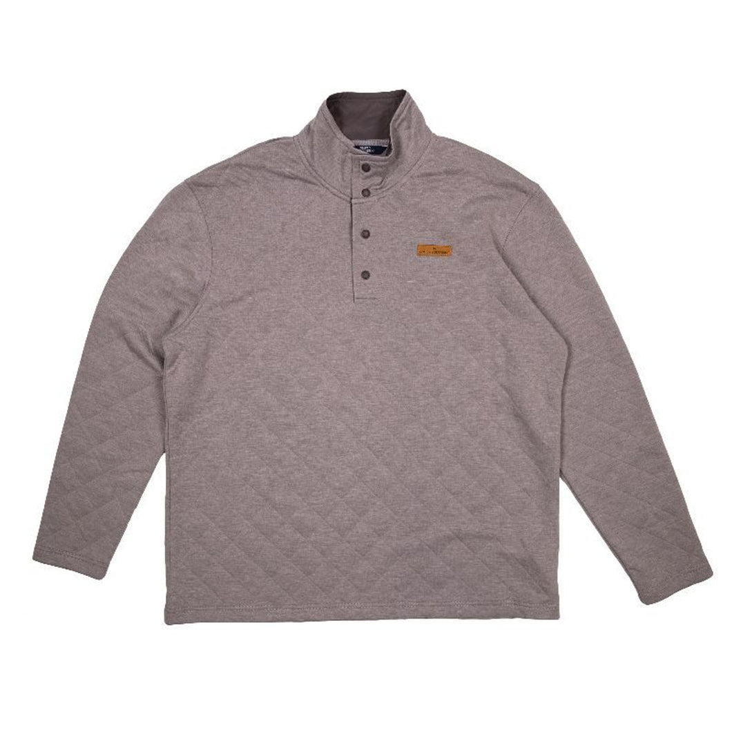 Men's Quilted Pullover - Grey