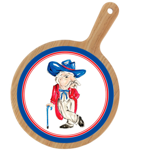 Ole Miss Blue Colonel Cheeseboard