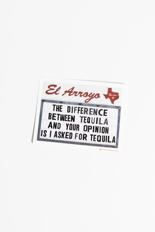 Tequila Opinion Sticker