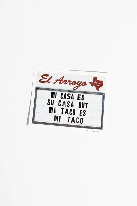 Mi Taco Sticker