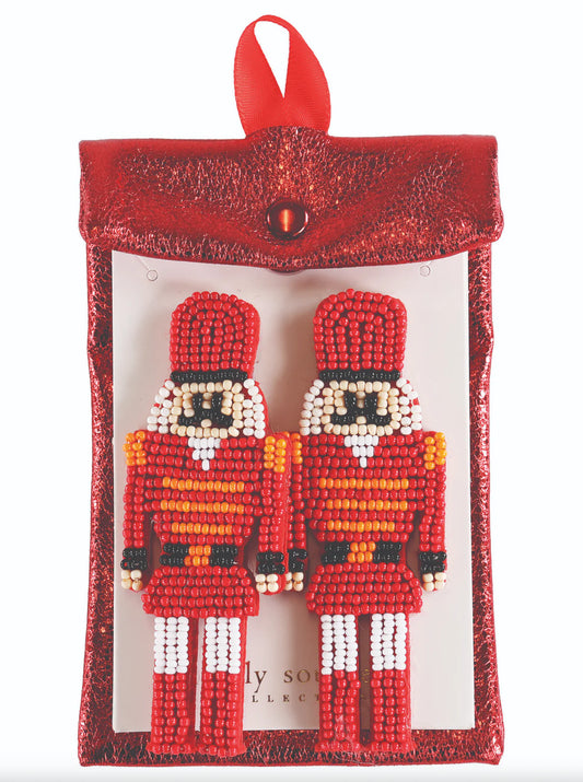 Red Nutcracker Earrings