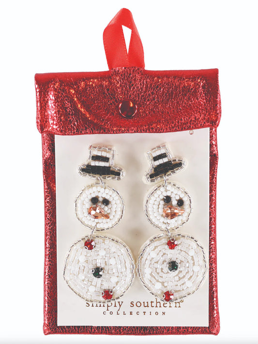 Snowman Earrings