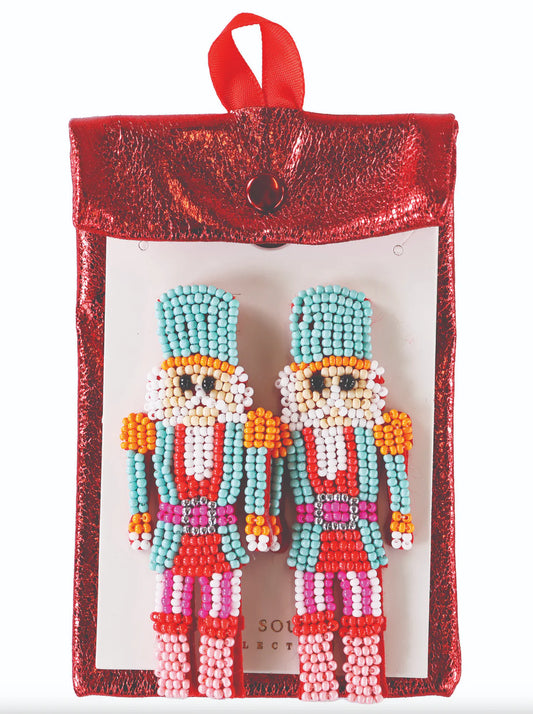 Pink Nutcracker Earrings