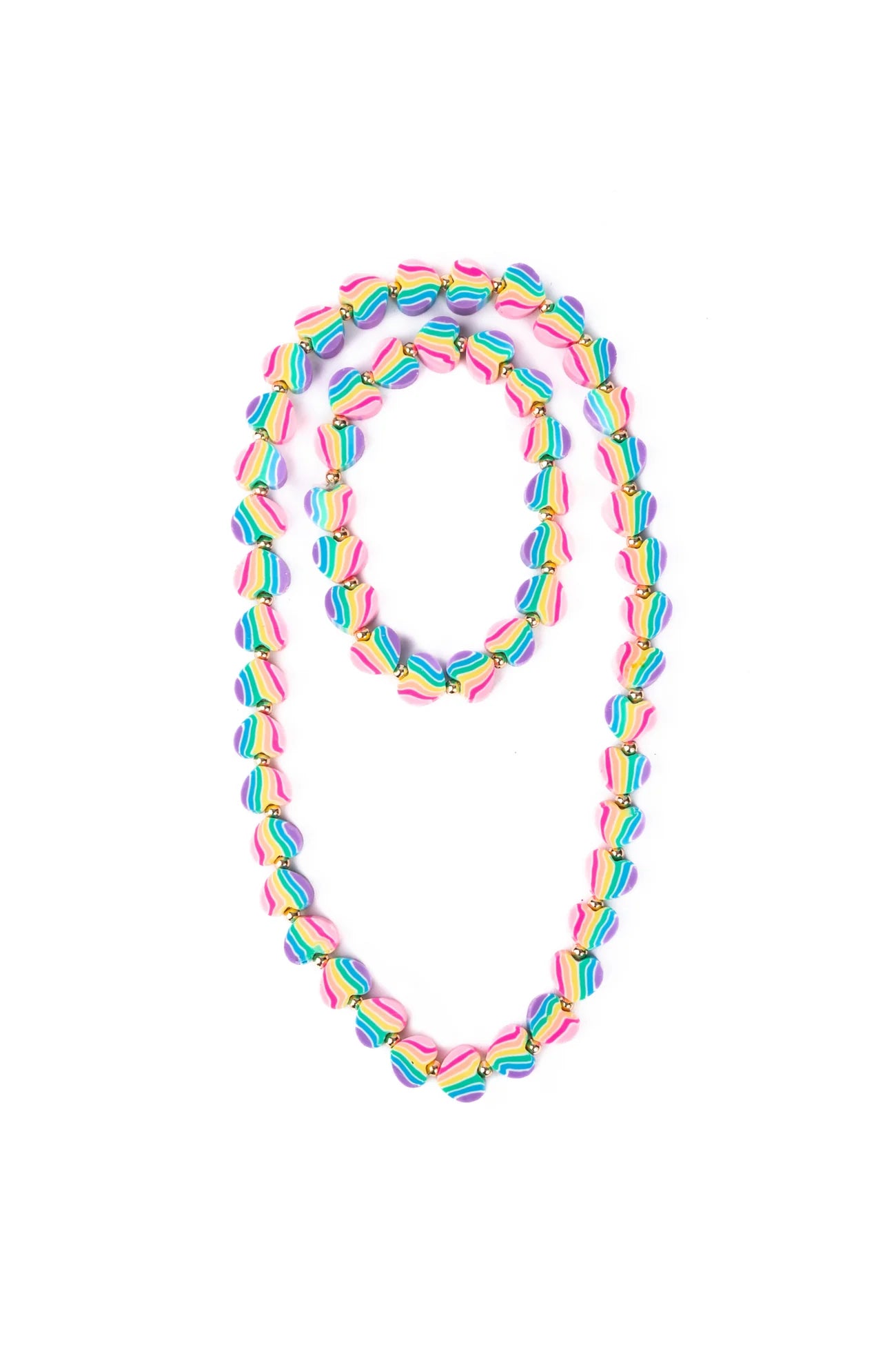 Heart of Many Colors Necklace & Bracelet Set