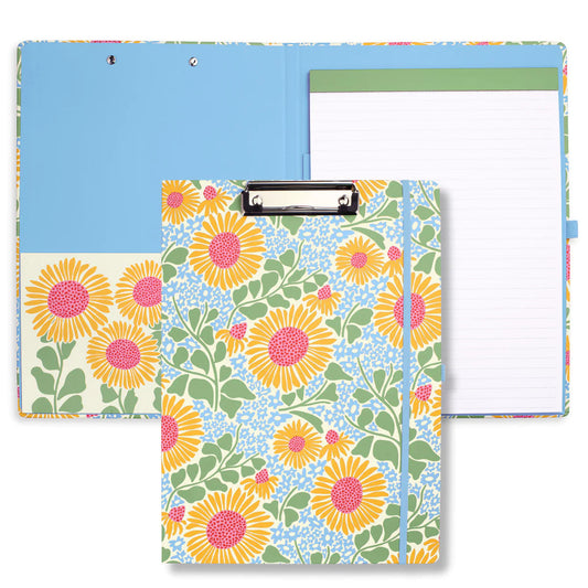 Clipboard Folio | Sunflowers