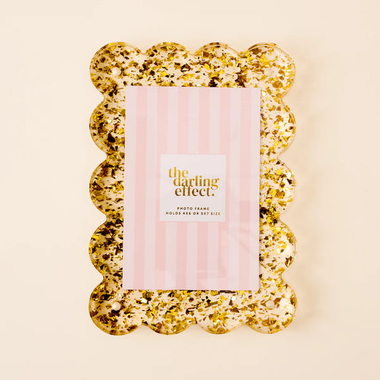 Confetti Gold Mini Magnet Frame