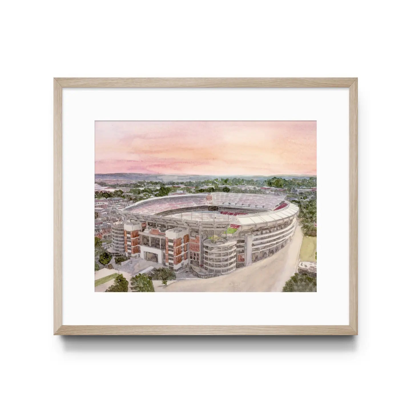 Bryant Denny Stadium Aerial Collage Print | 8X10