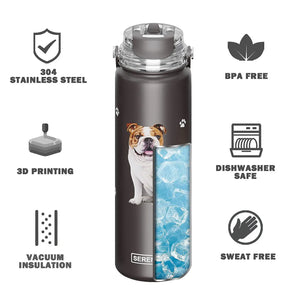 Water Bottle | Boston Terrier