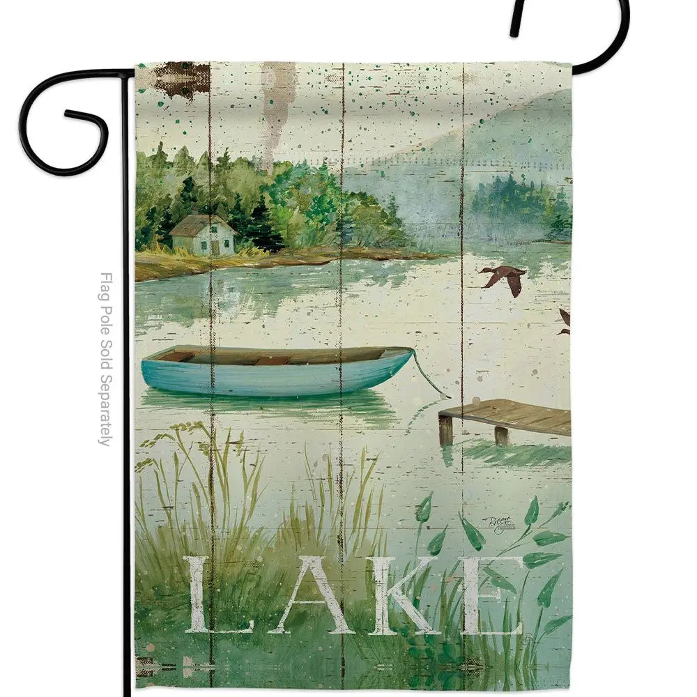 At the Lakeside Garden Flag