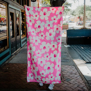 Abstract Flowers Towel