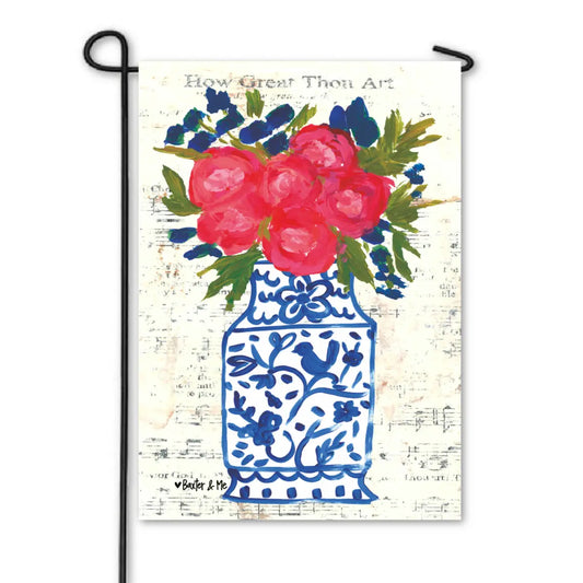Blue Willow Spring Garden Flag