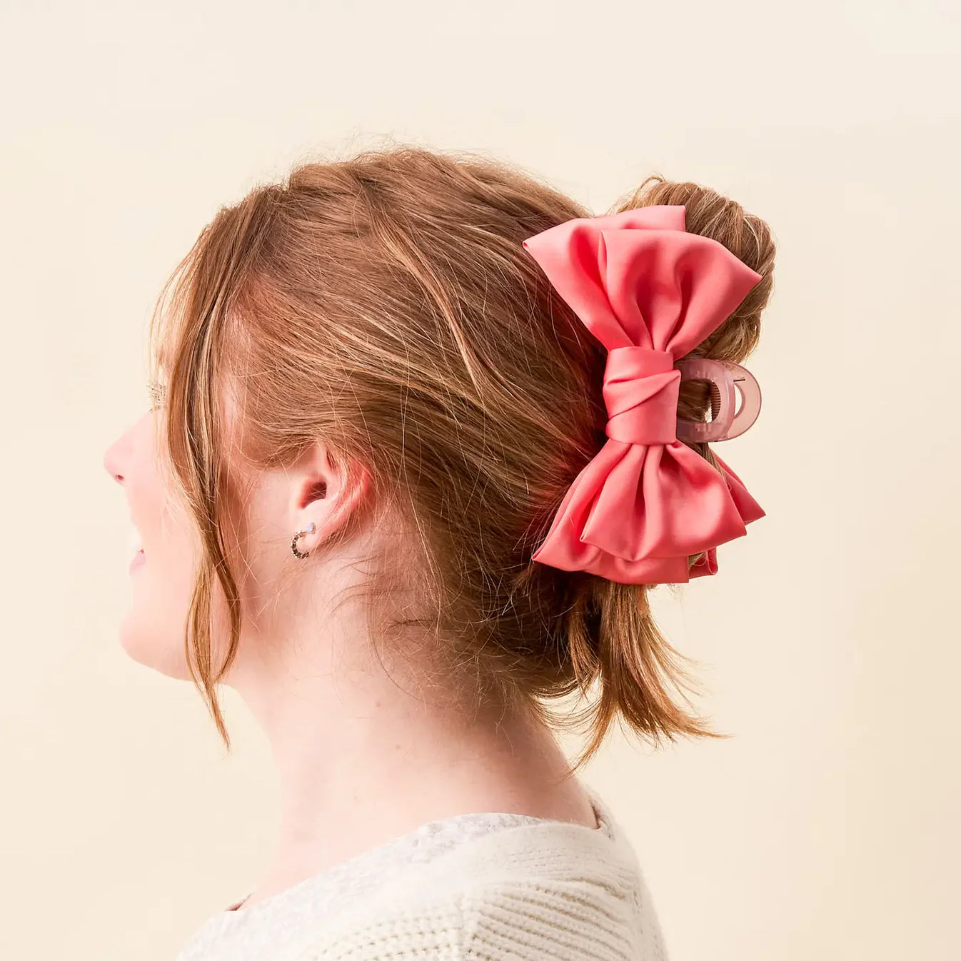 Bow Claw Clip | Rose