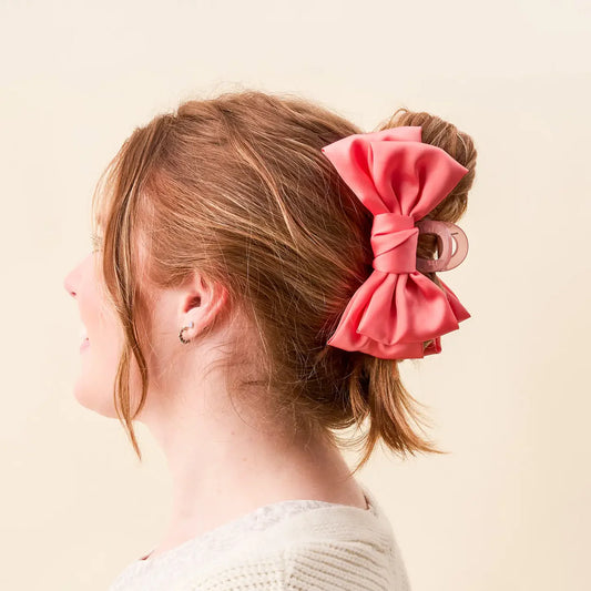 Bow Claw Clip | Rose