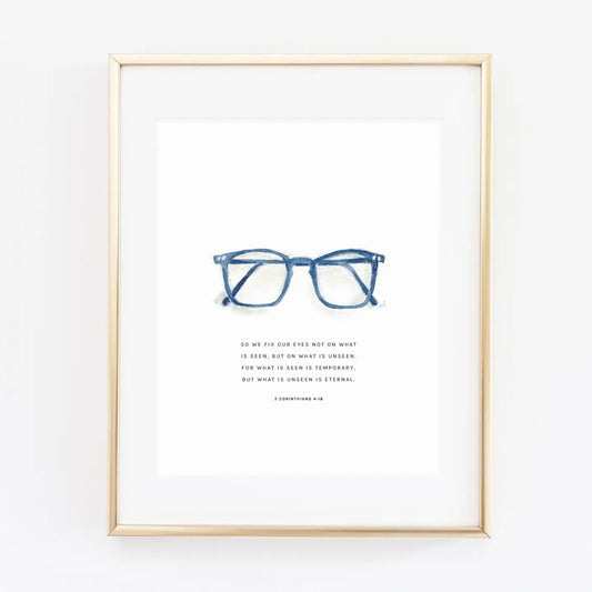 Glasses Scripture Print