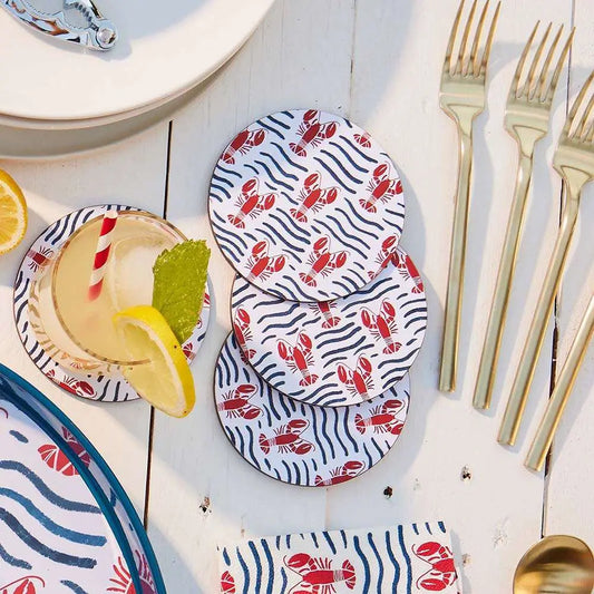 Lobster Waves Coasters