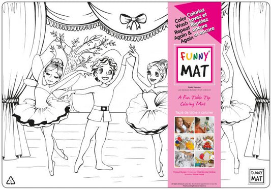 Ballet Dancers Coloring Mat