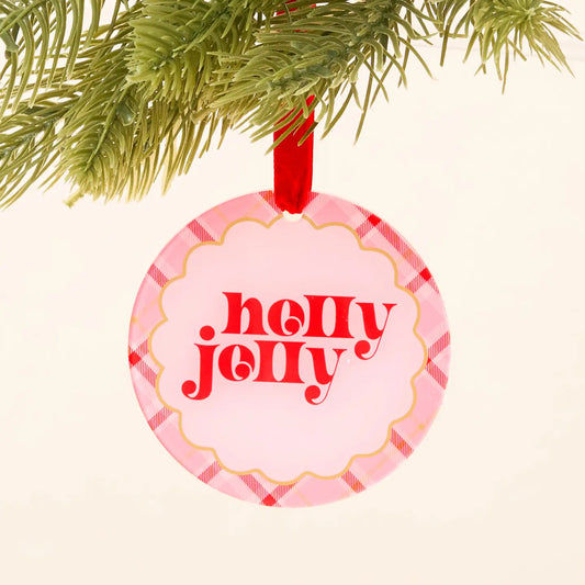 Holly Jolly Ornament