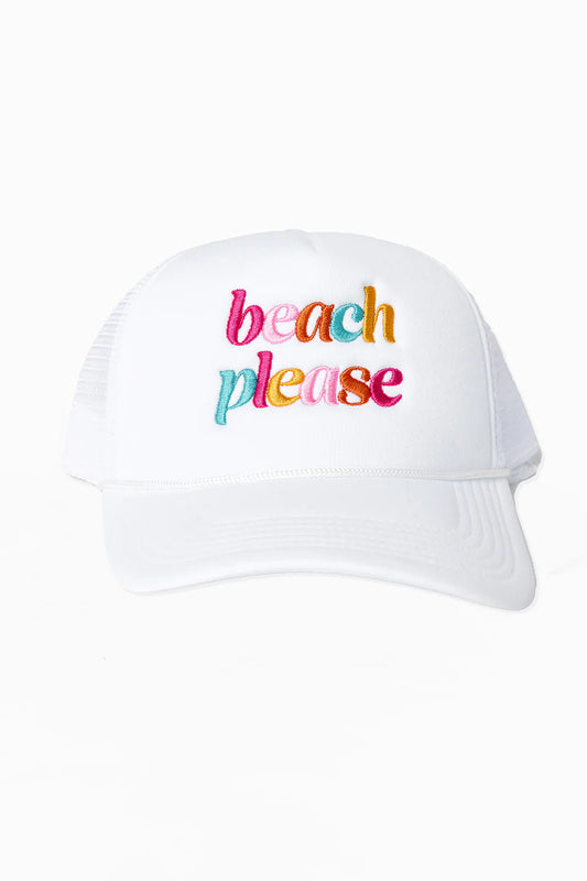 Beach Please Foam Trucker Hat