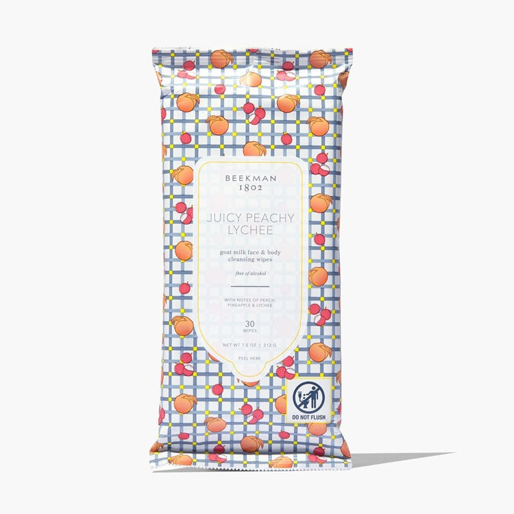 JUICY PEACHY LYCHEE FACE & BODY CLEANSING WIPES