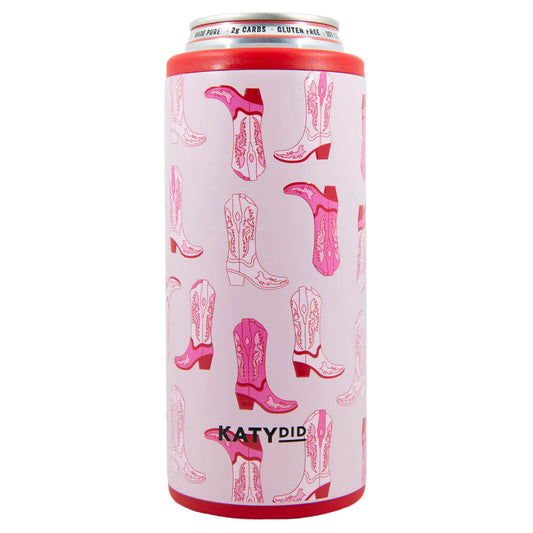 Pink Western Boots Slim Can Cooler