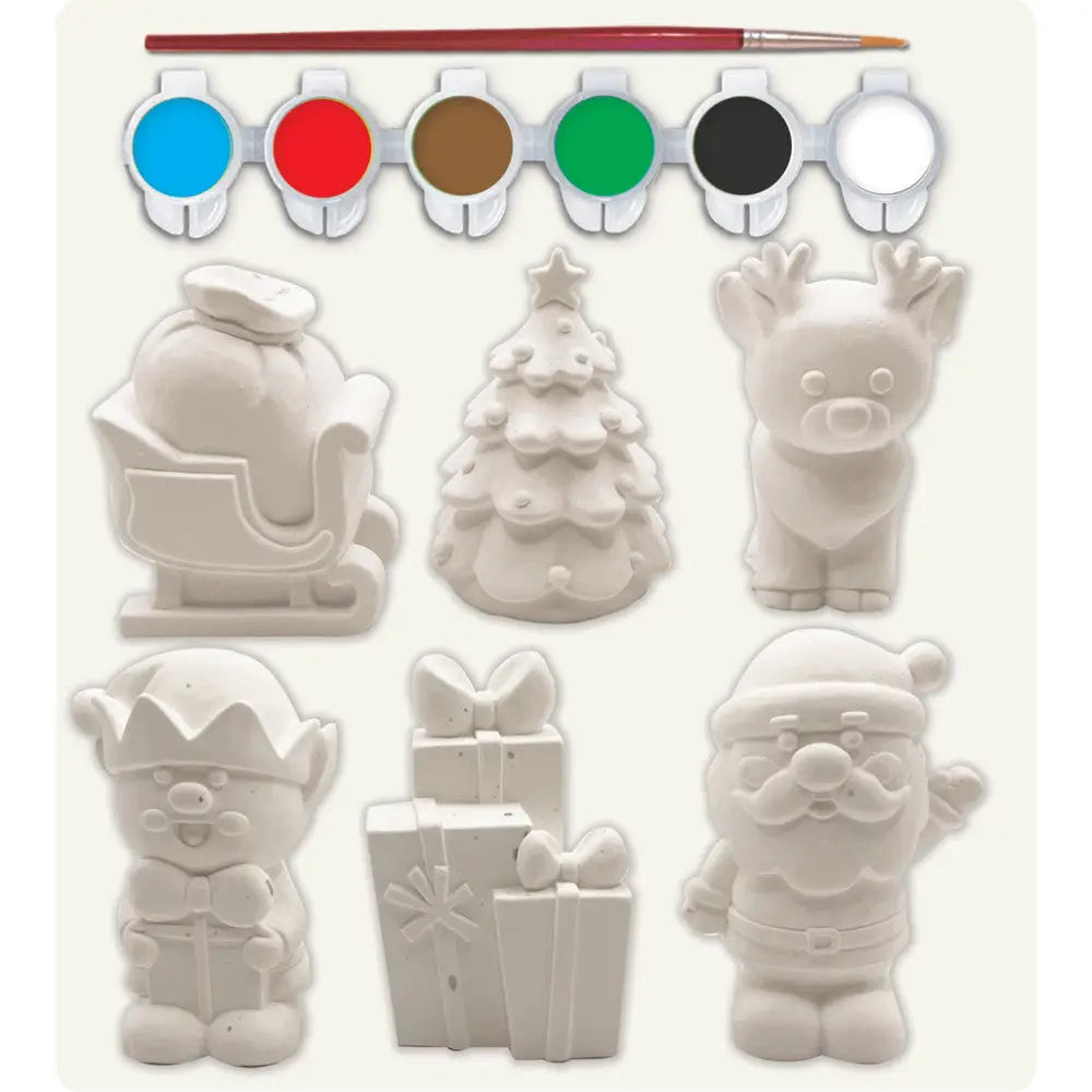 Christmas Time Figurine Paint Set