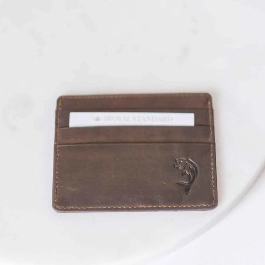 Leather Fish Slim Wallet
