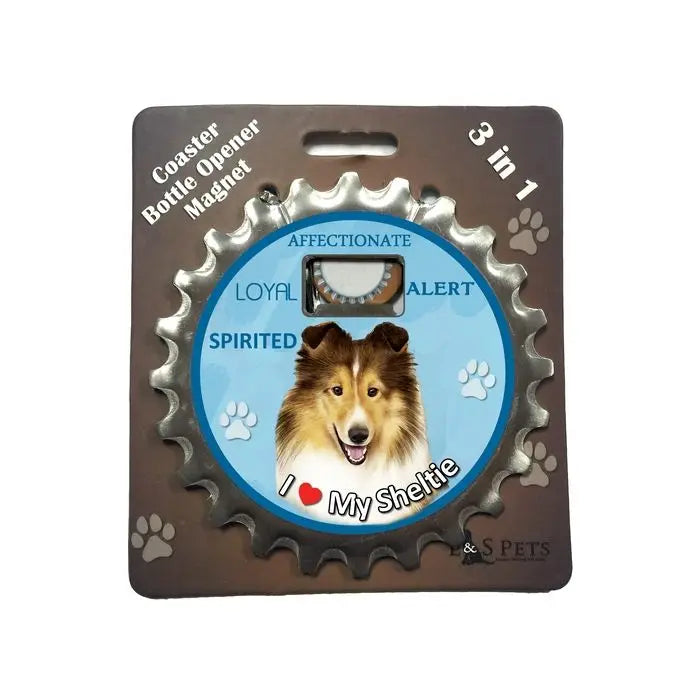 Sheltie |  3 in 1 Magnetic Coaster