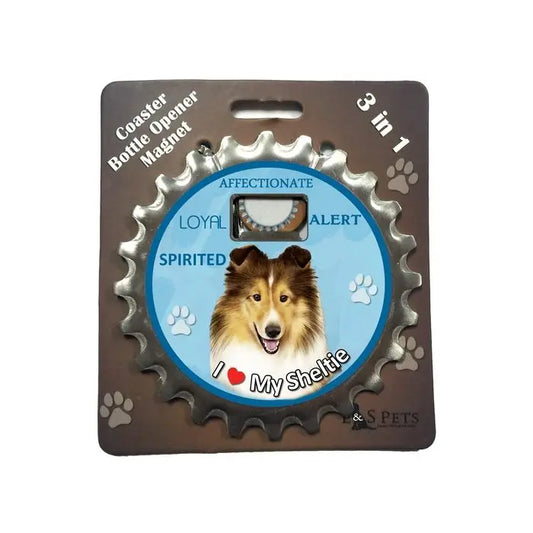 Sheltie |  3 in 1 Magnetic Coaster