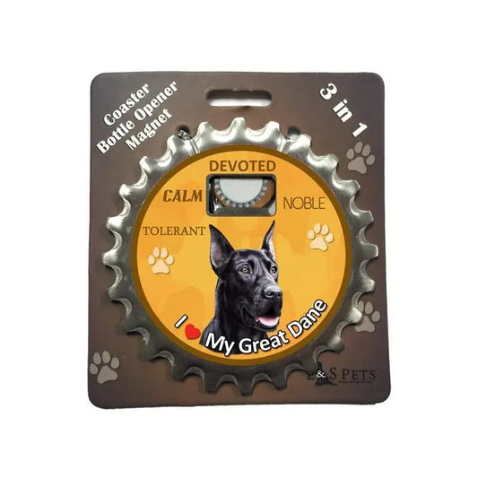 Black Great Dane | 3 in 1 Magnetic Coaster