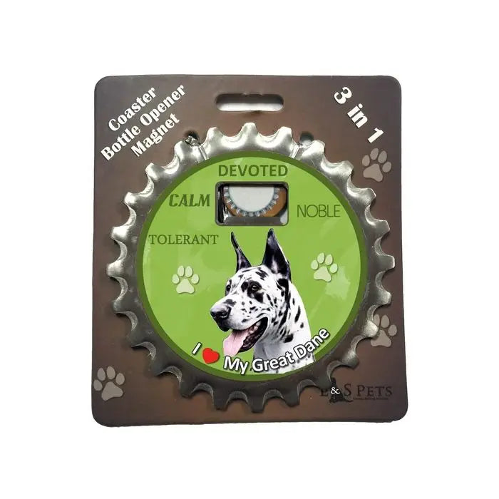 Harlequin Great Dane |  3 in 1 Magnetic Coaster