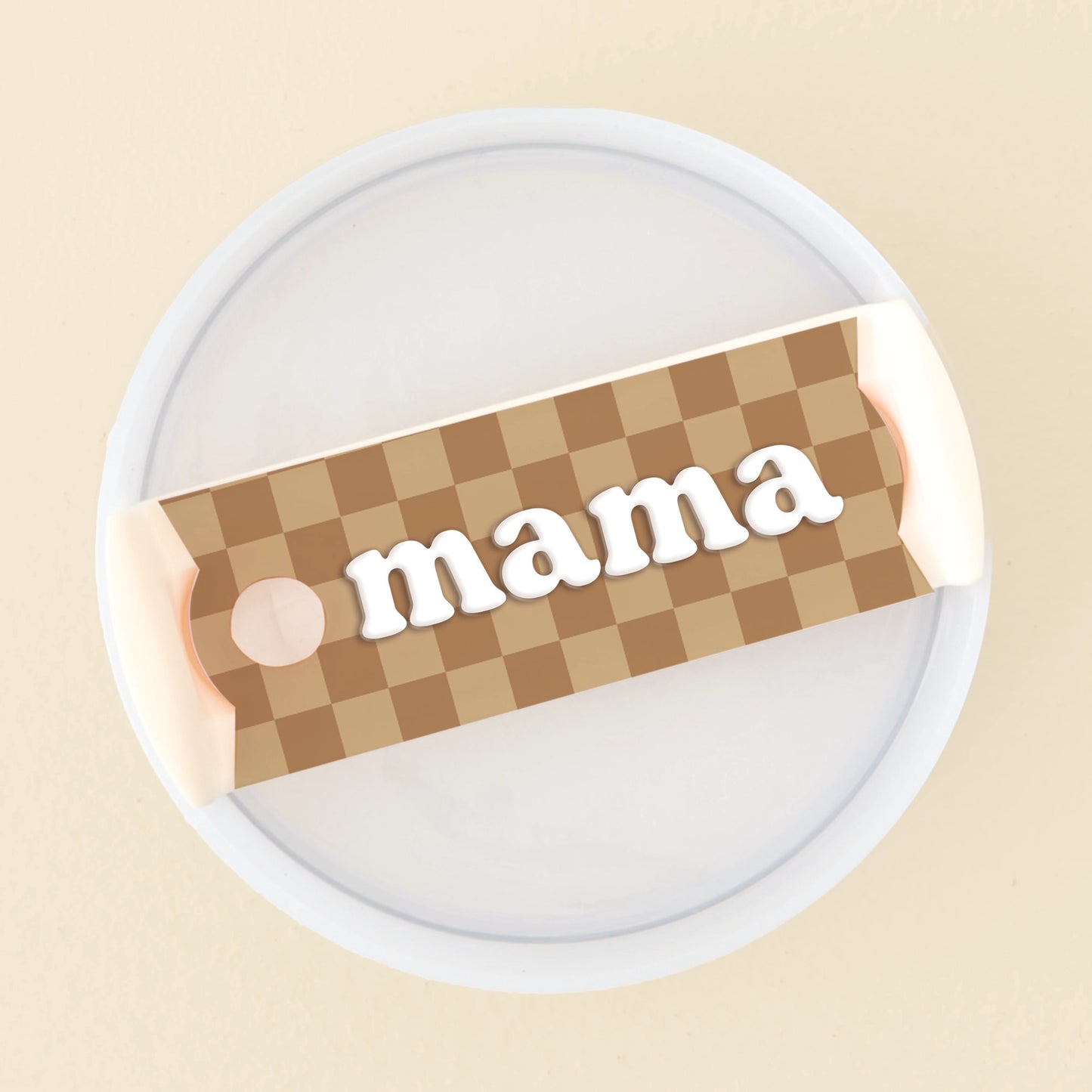 Mama Tumbler Lid Tag