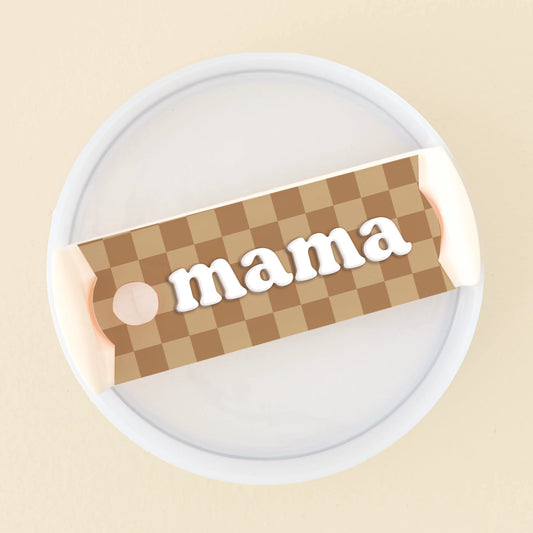 Mama Tumbler Lid Tag