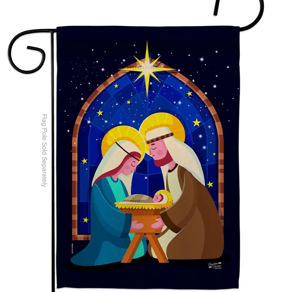 Birth of Jesus Nativity Garden Flag