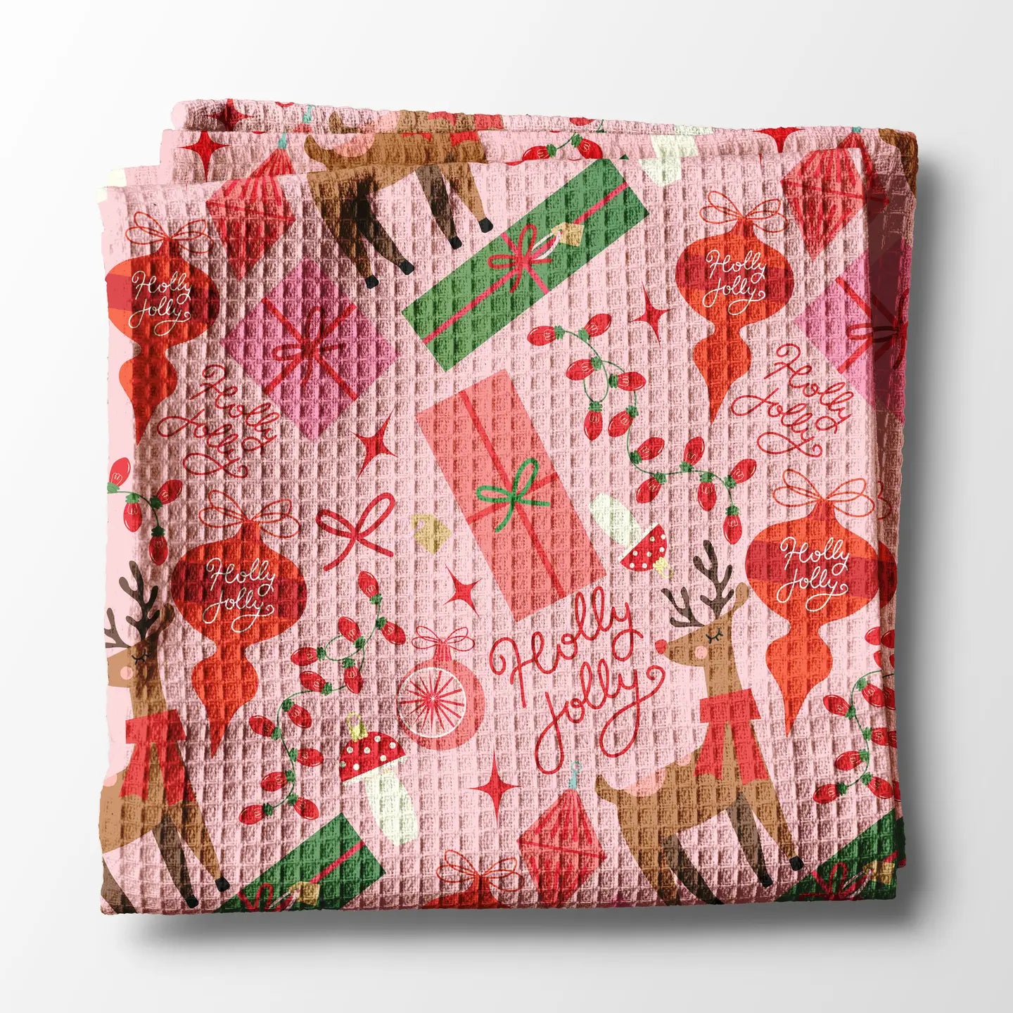 Holly Jolly Christmas Kitchen Towel