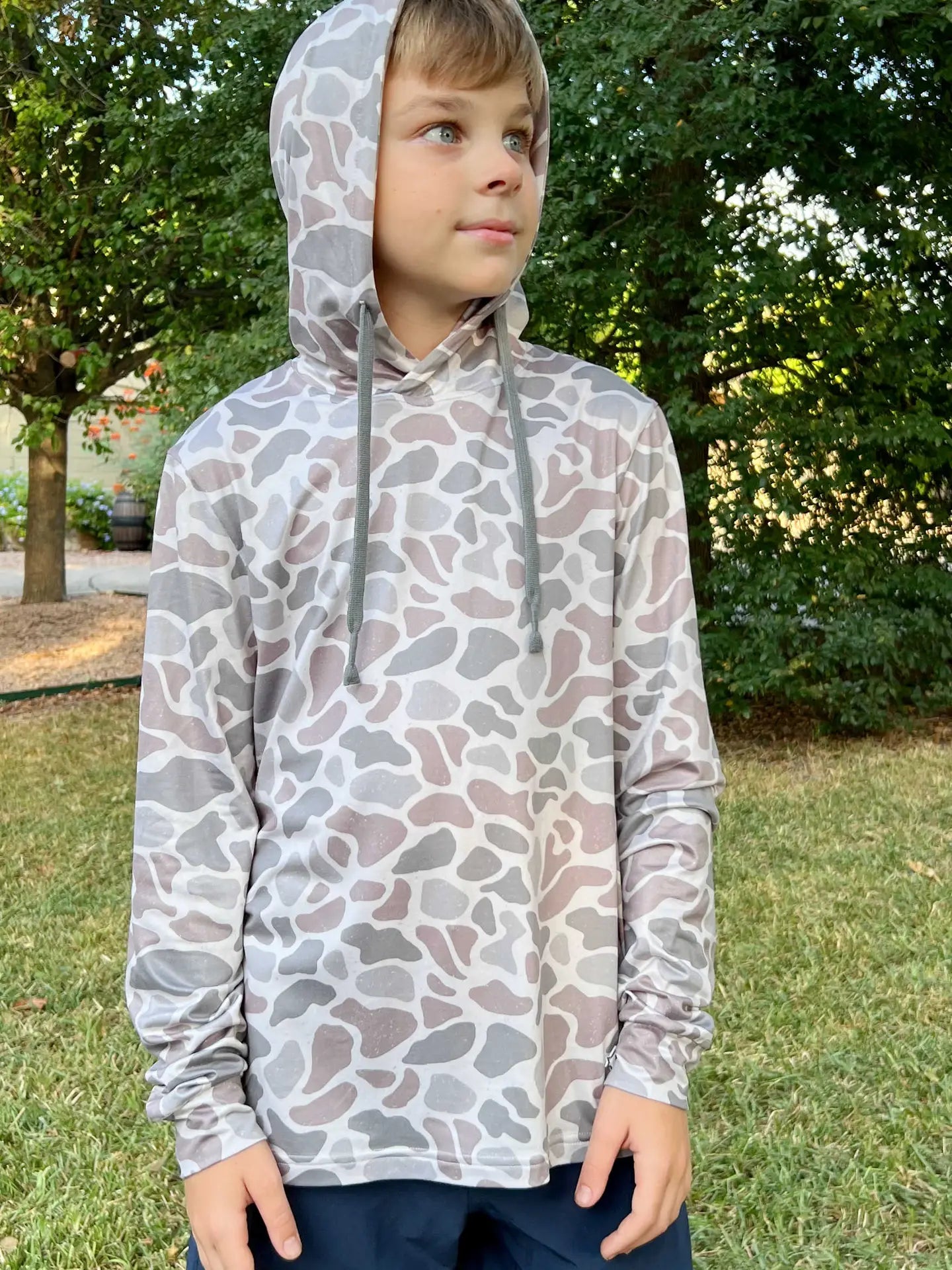 Youth Performance Hoodie | Classic Deer Camo