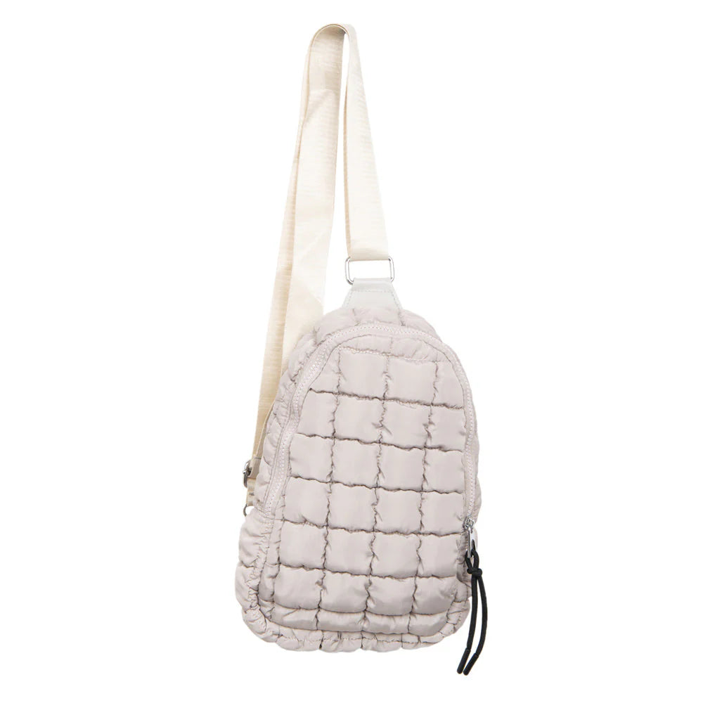 Quilted Sling Bag | Sand